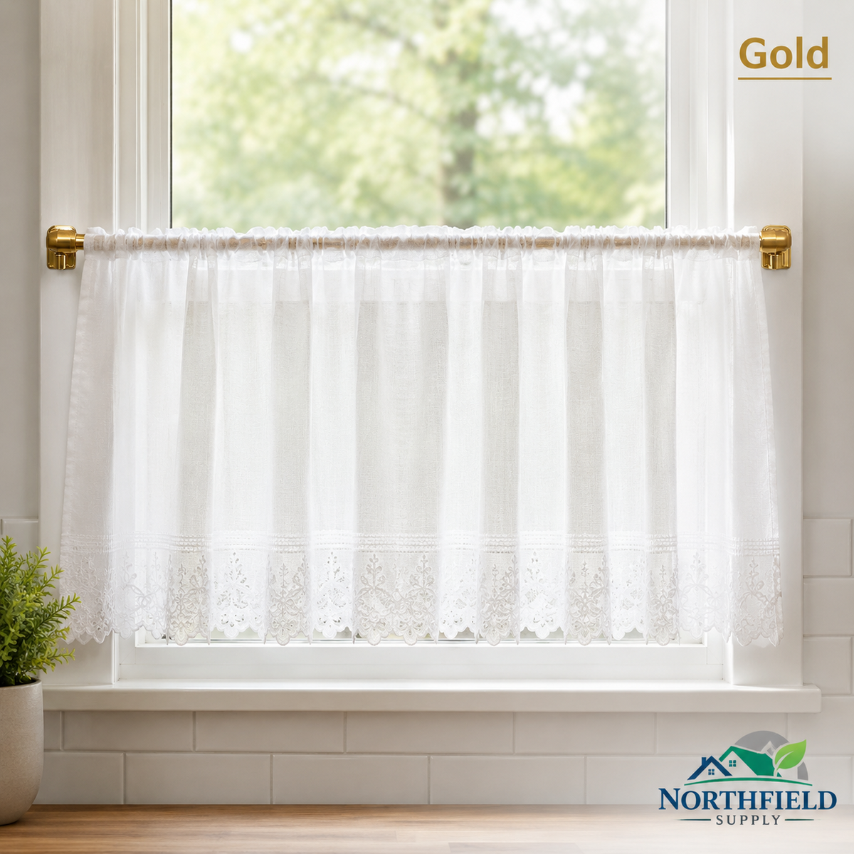 Extendable Cafe Rod 40-180cm Net Voile Curtain Pole Self Adhesive Window Bar