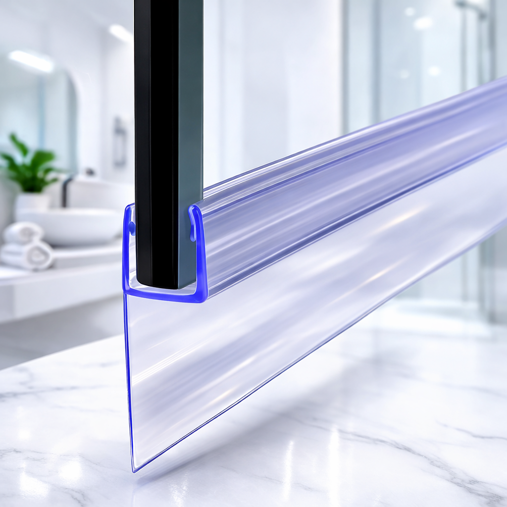 Shower Screen Rubber Bath Seal Door Strip Glass 4 -10mm Gap 7-23mm 900mm Long UK
