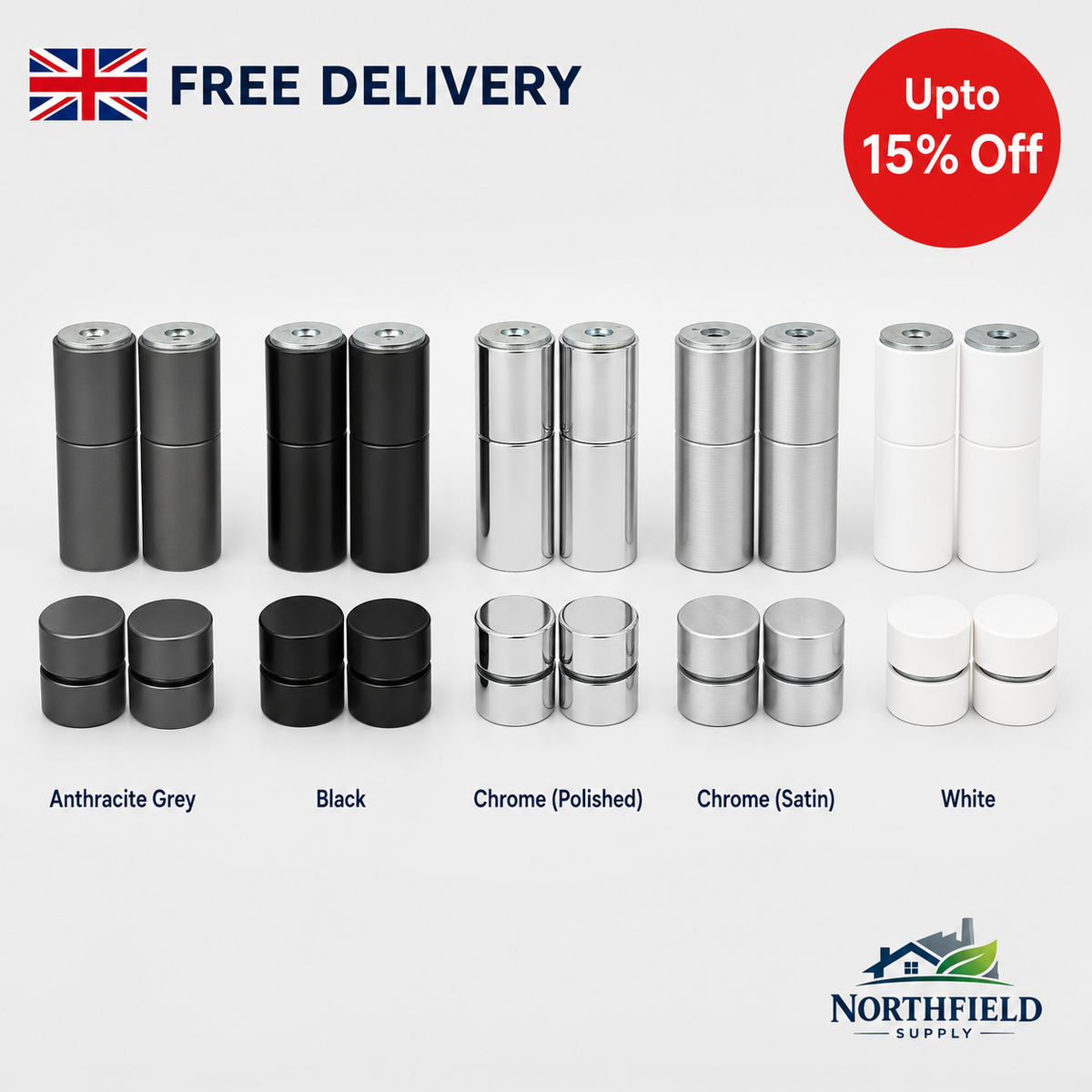 Bifold Door Magnetic Catch Aluminium Folding Patio Door Holder 26mm 65mm
