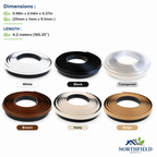 PVC Flexible Worktop Seal Strip Trim 4.2m Kitchen Bathroom Countertop Edging