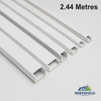 2.44M White Self Adhesive PVC Cable Trunking Wire Cover Raceway Cable Management