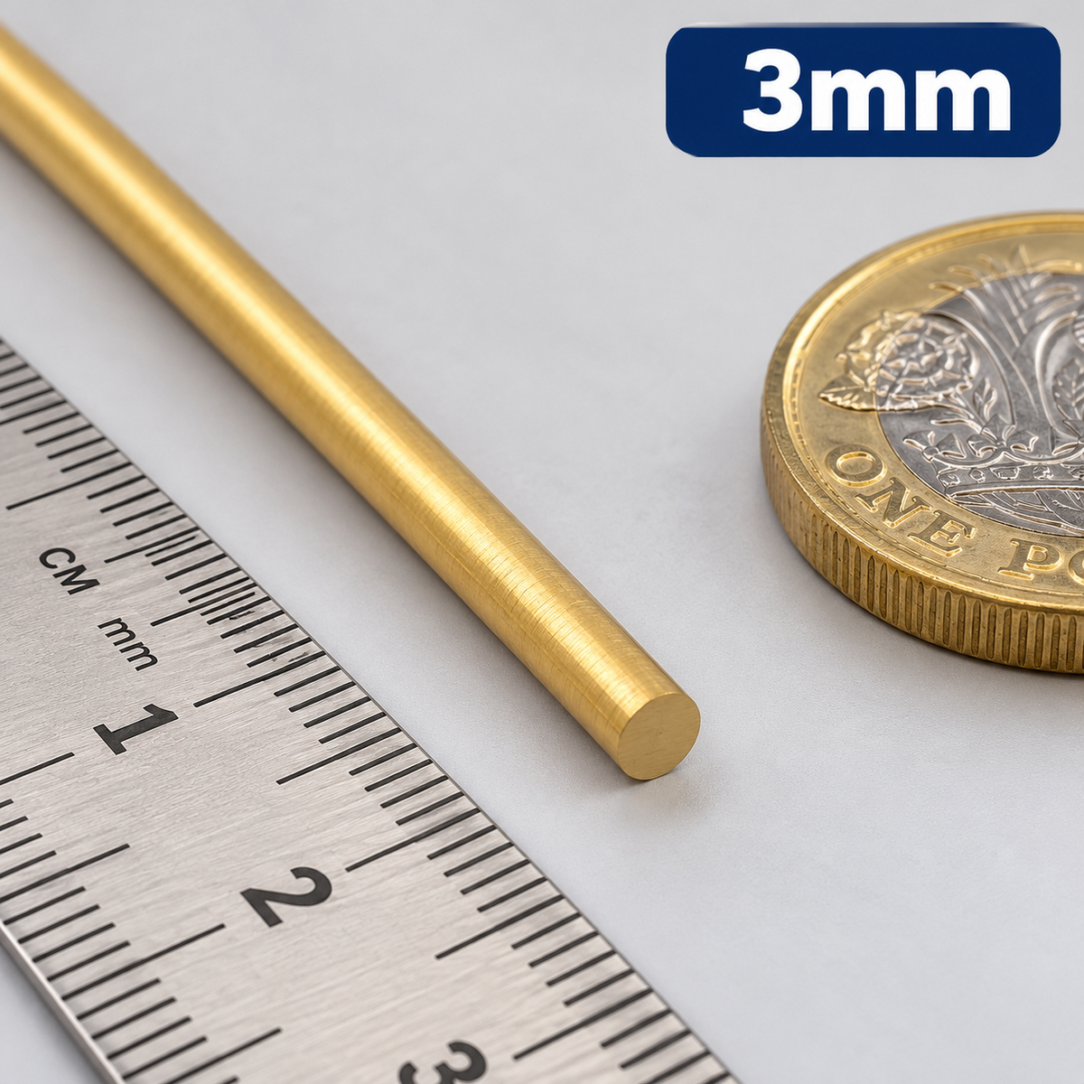 Brass Round Bar Rod CZ121 Solid Brass 2mm 3mm 4mm 5mm 6mm 8mm 10mm 12mm-20mm