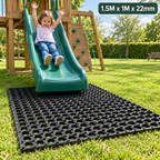 Heavy Duty Rubber Grass Mat 1.5M x 1M x 22mm Horse Stable Field Gateway