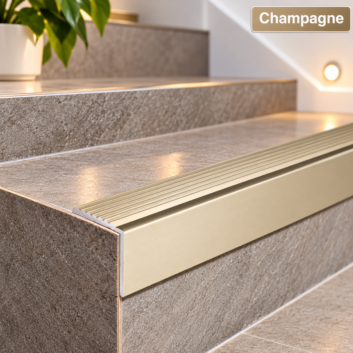 Aluminium Stair Nosing 900mm x 19.5mm x 20mm Anti Slip Stair Edge Trim A30
