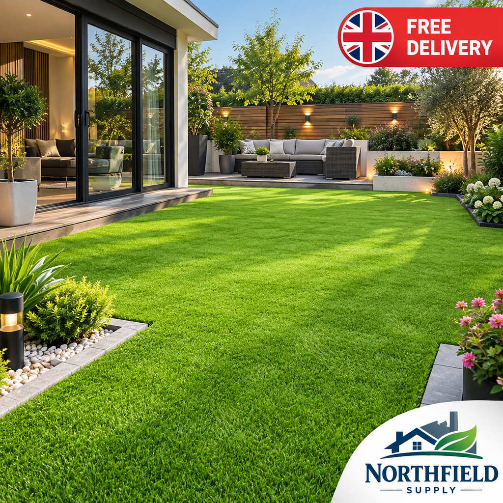 Artificial Grass Astro Turf Fake Lawn 7mm 20mm 30mm 35mm 40mm Garden 6 Widths