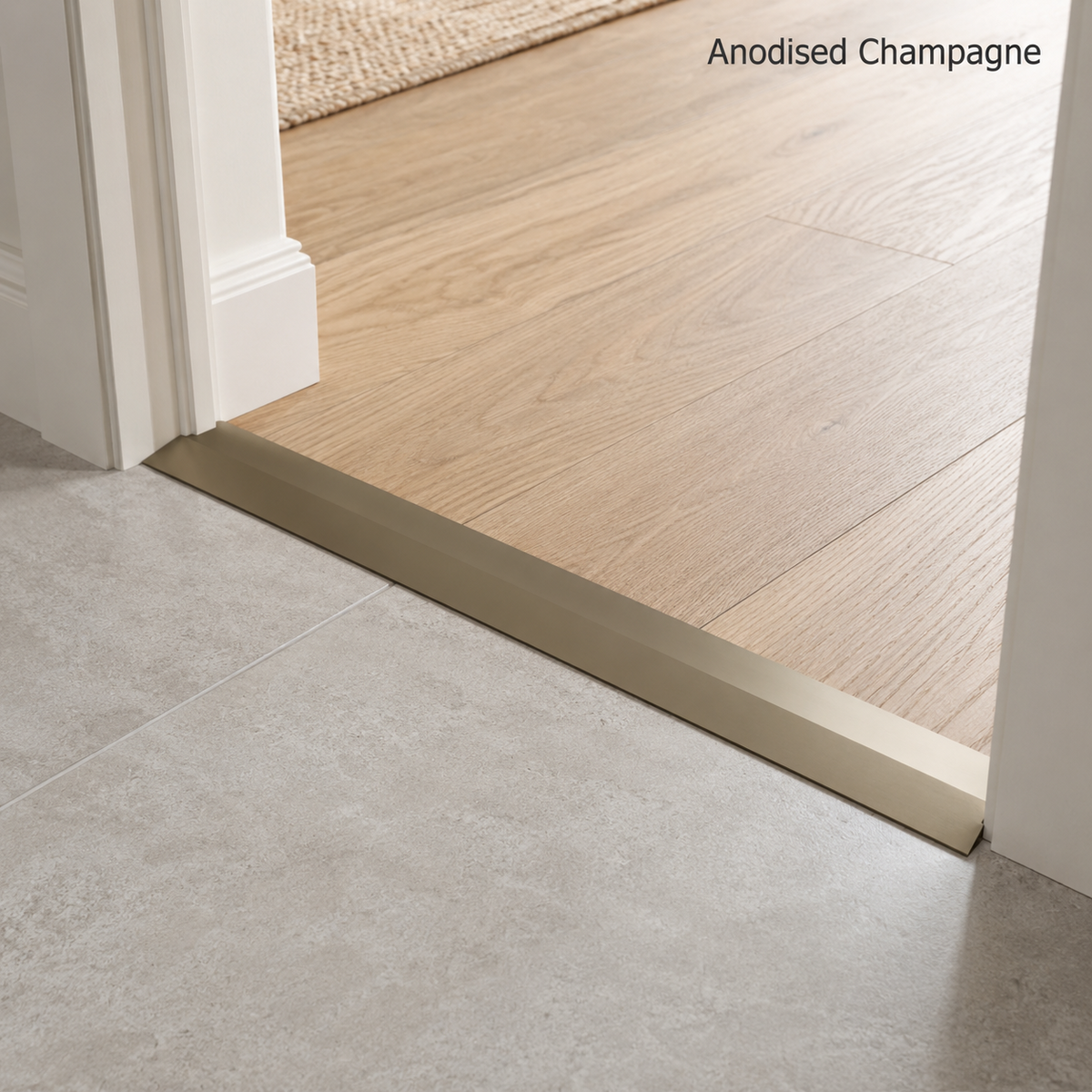 Aluminium T Bar Door Threshold Trim 2.5M Floor Transition Tile Laminate Profile