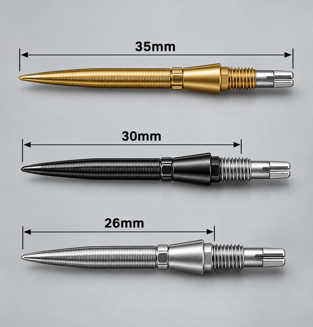 Target Darts Swiss Storm Nano Steel Tip Dart Points Replacement Grip Pack of 3