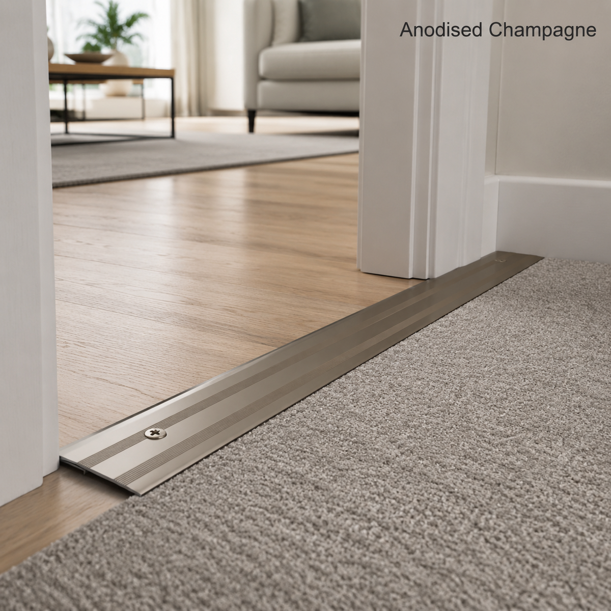 Aluminium Door Threshold Floor Trim 35mm Cover Strip Laminate Tile Bar A08