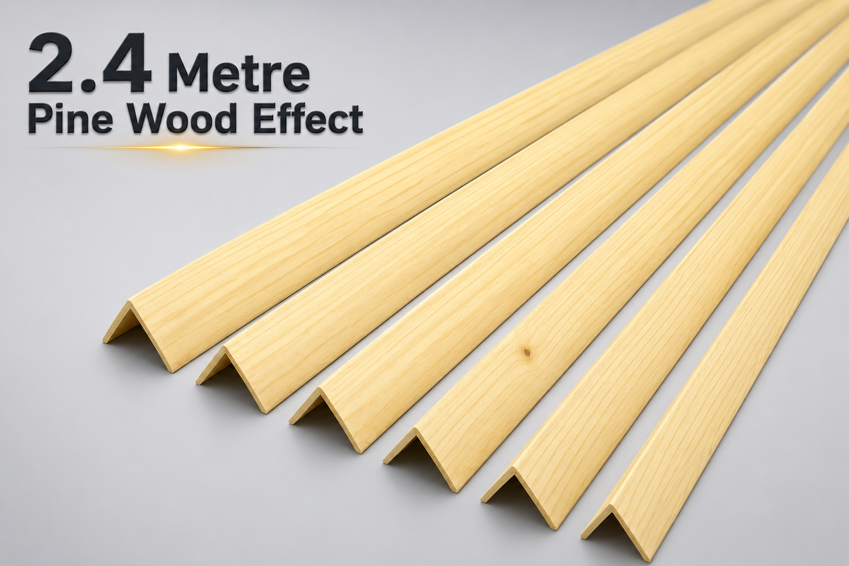 Pine Corner Angle Trim 2.4m Wood Effect Decorative Beading Edge Moulding