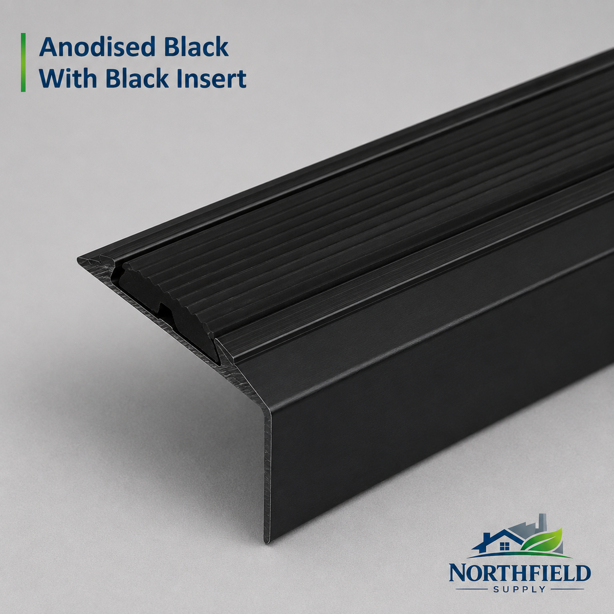 Anodised Aluminium Stair Nosing Edge Trim 120cm Step Edging Non Slip Stair Nose