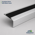 Anodised Aluminium Stair Nosing Edge Trim 120cm Step Edging Non Slip Stair Nose