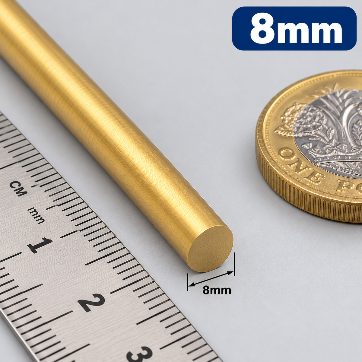 Brass Round Bar Rod CZ121 Solid Brass 2mm 3mm 4mm 5mm 6mm 8mm 10mm 12mm-20mm