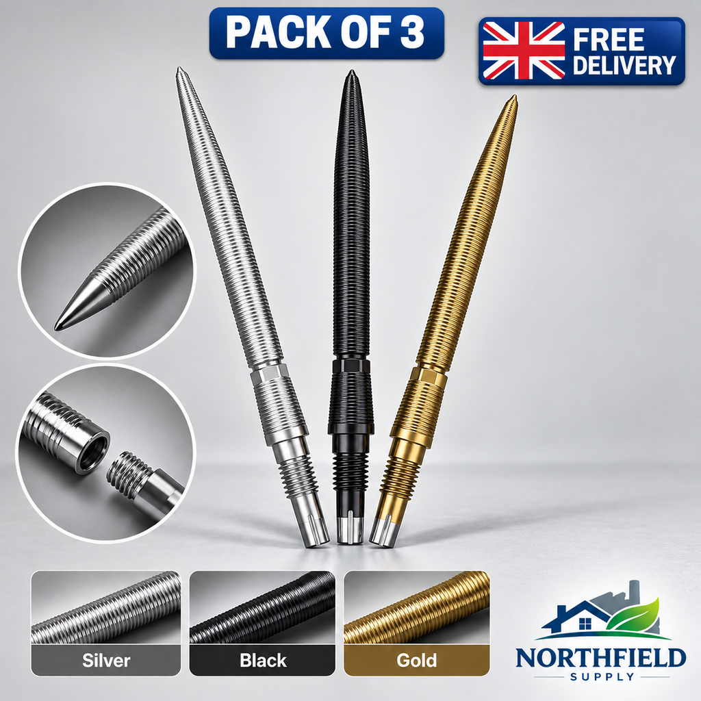 Target Darts Swiss Storm Nano Steel Tip Dart Points Replacement Grip Pack of 3