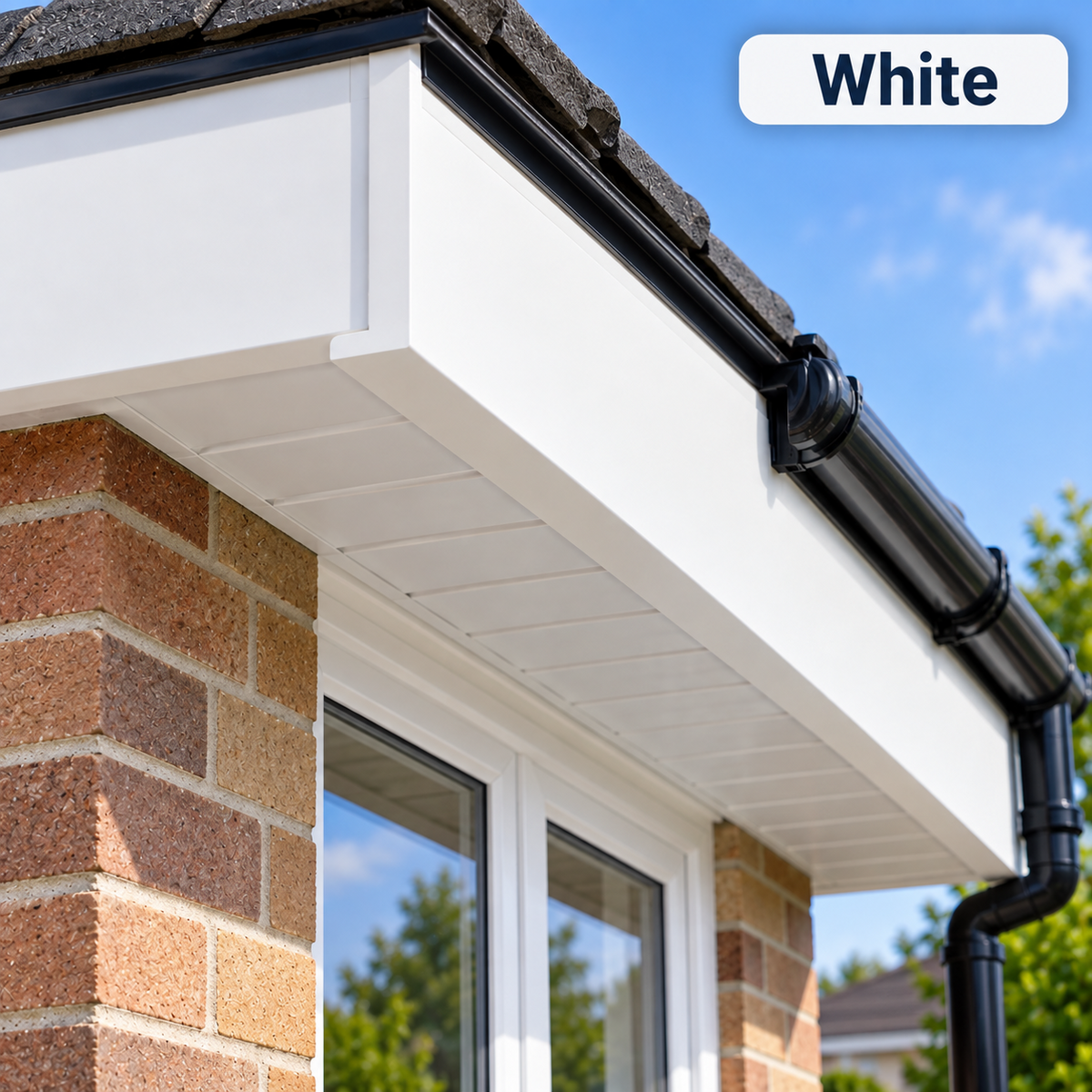 uPVC Fascia Capping Board 9mm x 5m White PVC Plastic Window Cill Cover Trim