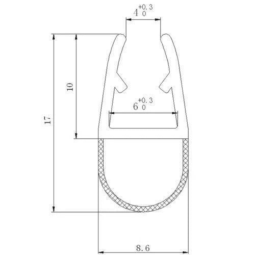 Shower Screen Rubber Bath Seal Door Strip Glass 4 -10mm Gap 7-23mm 900mm Long UK