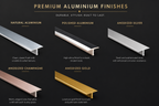 Premium Aluminium Threshold T Bar Trim Door Strip Profile Multi Colours & Sizes