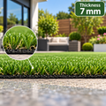 Artificial Grass Astro Turf Fake Lawn 7mm 20mm 30mm 35mm 40mm Garden 6 Widths