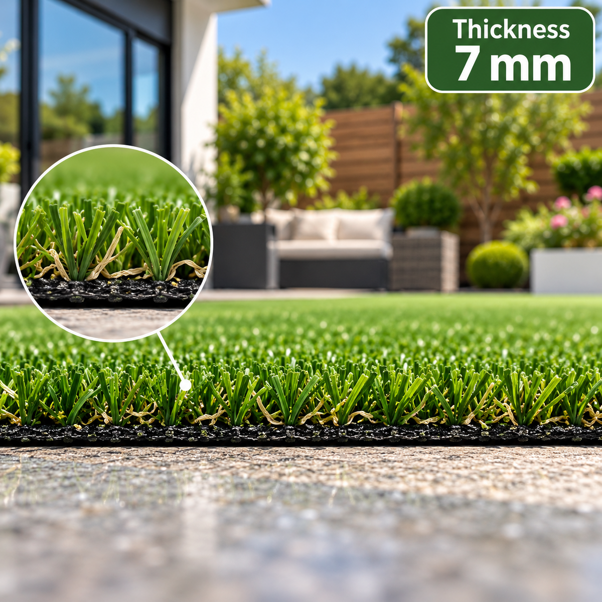 Artificial Grass Astro Turf Fake Lawn 7mm 20mm 30mm 35mm 40mm Garden 6 Widths