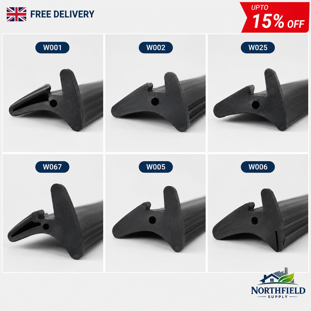 uPVC Window Door Wedge Gasket Rubber Seal Double Glazing Draught Repair PVC