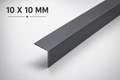 PVC Dark Grey Corner Angle Trim 2.5m 90° Edge Protector Equal & Unequal Sizes