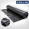 Damp Proof Membrane DPM Black Polythene Sheeting Roll 4m Wide 300MU Visqueen