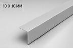 PVC Light Grey Corner Angle Trim 1M 90° Plastic Edge Protector Equal & Unequal