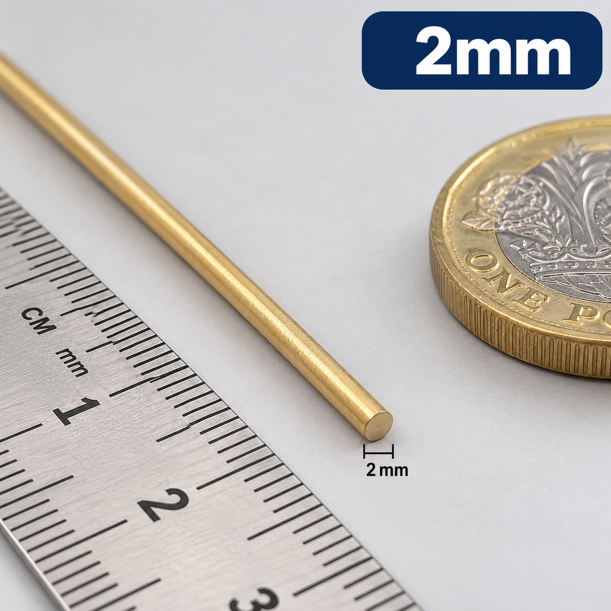 Brass Round Bar Rod CZ121 Solid Brass 2mm 3mm 4mm 5mm 6mm 8mm 10mm 12mm-20mm