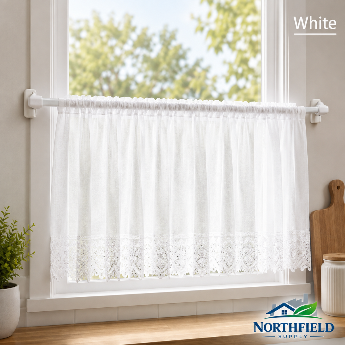 Extendable Cafe Rod 40-180cm Net Voile Curtain Pole Self Adhesive Window Bar