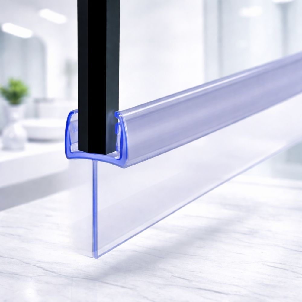 Shower Screen Rubber Bath Seal Door Strip Glass 4 -10mm Gap 7-23mm 900mm Long UK