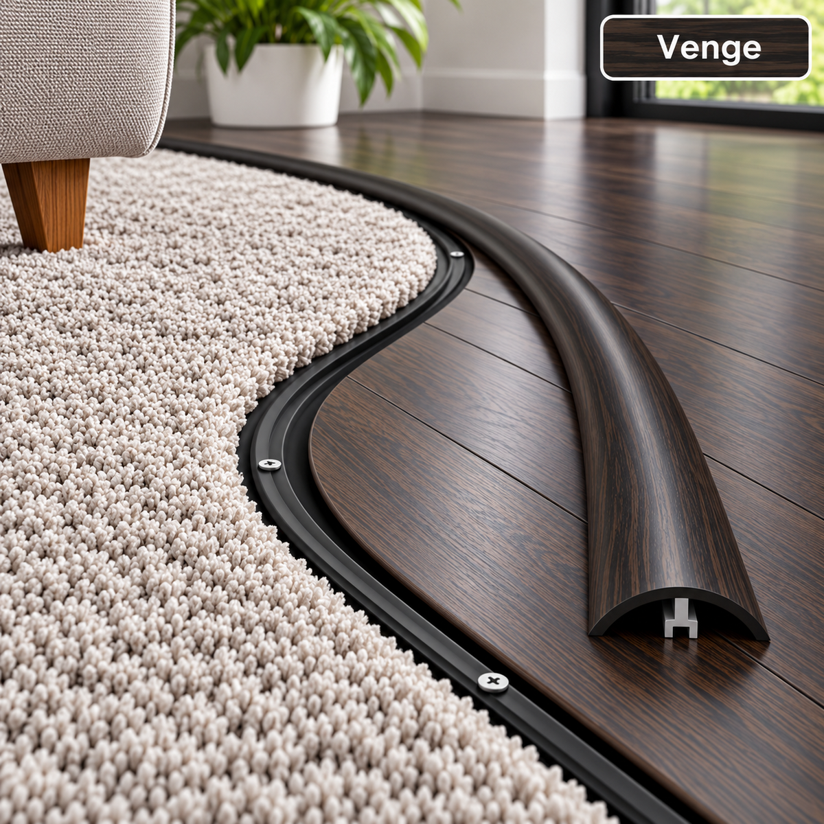 Flexible Flooring Profile Floor Transition Strip Threshold Trim 3m Long