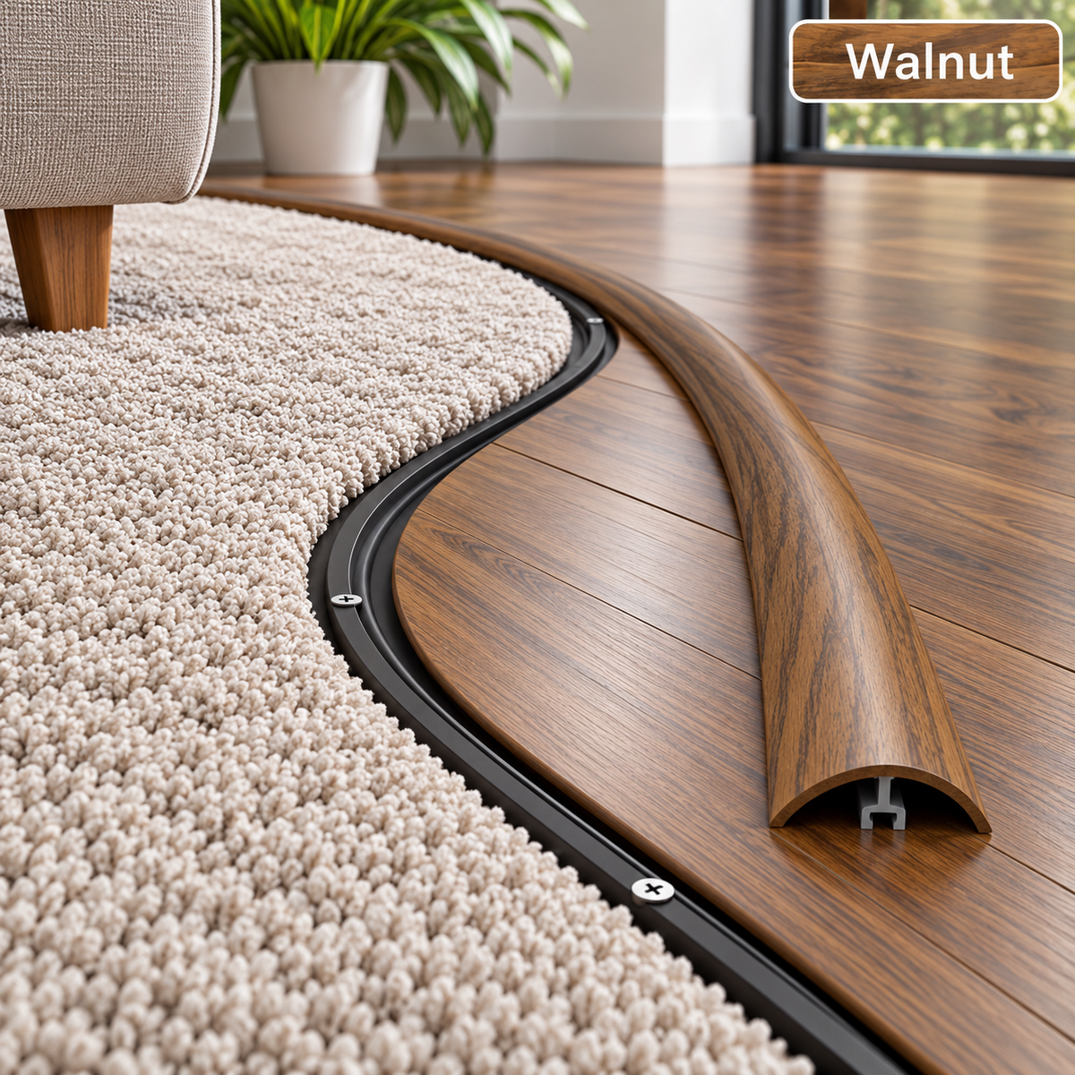 Flexible Flooring Profile Floor Transition Strip Threshold Trim 3m Long