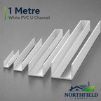 PVC White U Channel Trim 1M Square U Profile Edge Protector Plastic Strip 39.3