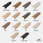 UPVC Wood Effect Stair Nosing Edge Trim Self-Adhesive 1000 x 35 x 20mm