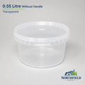Plastic Buckets Tubs Tamper Evident Lids White Transparent 0.5L 1L 3L 5L 10L 25L