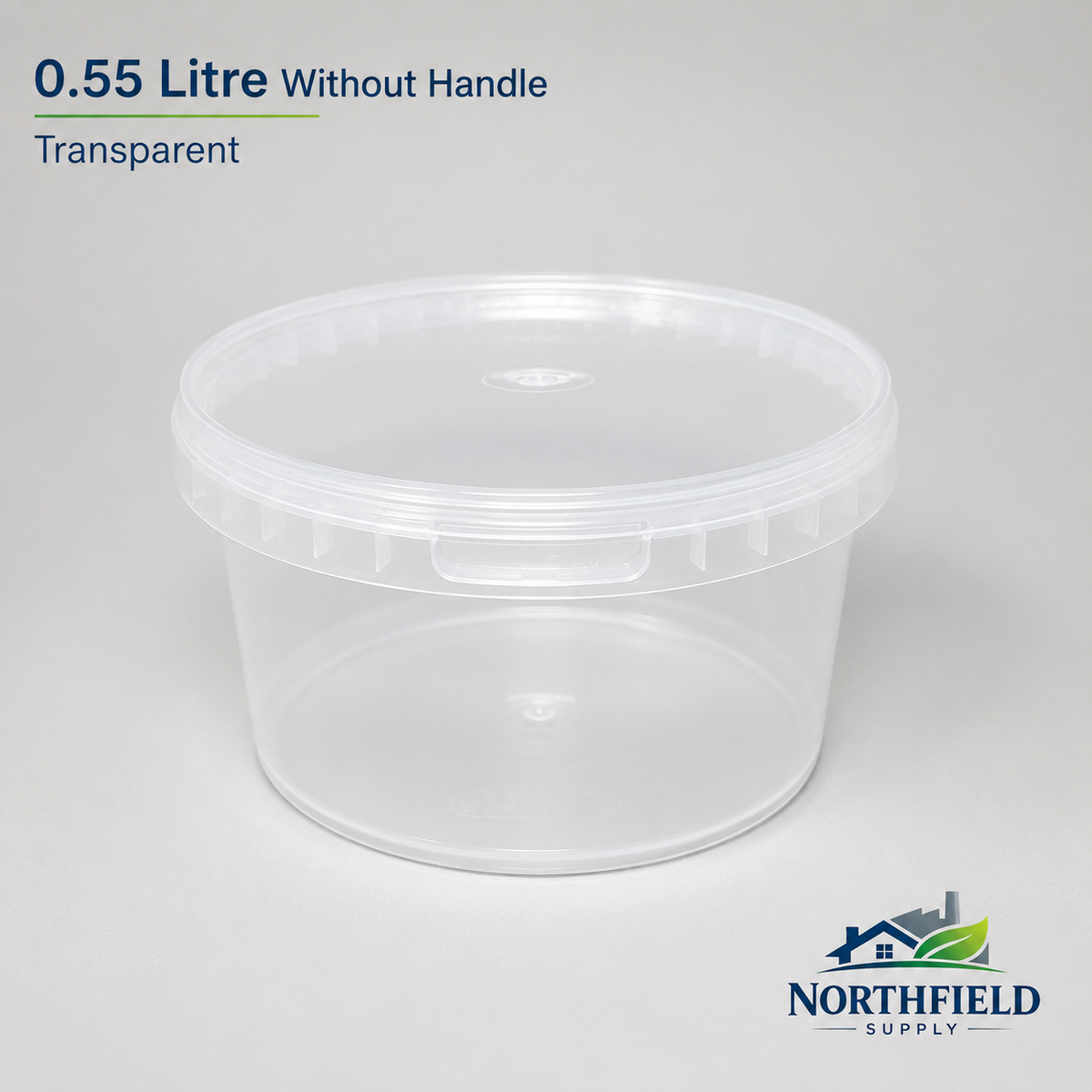 Plastic Buckets Tubs Tamper Evident Lids White Transparent 0.5L 1L 3L 5L 10L 25L