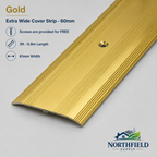 Extra Wide Carpet Door Threshold Strip Metal Cover Bar Trim Silver Gold