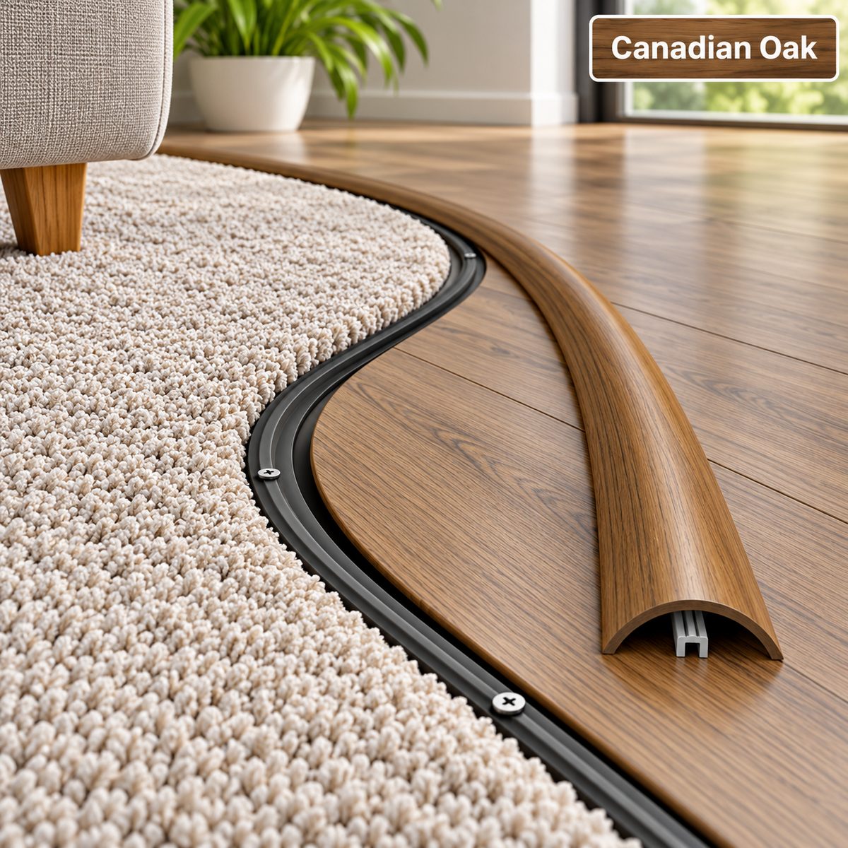 Flexible Flooring Profile Floor Transition Strip Threshold Trim 3m Long