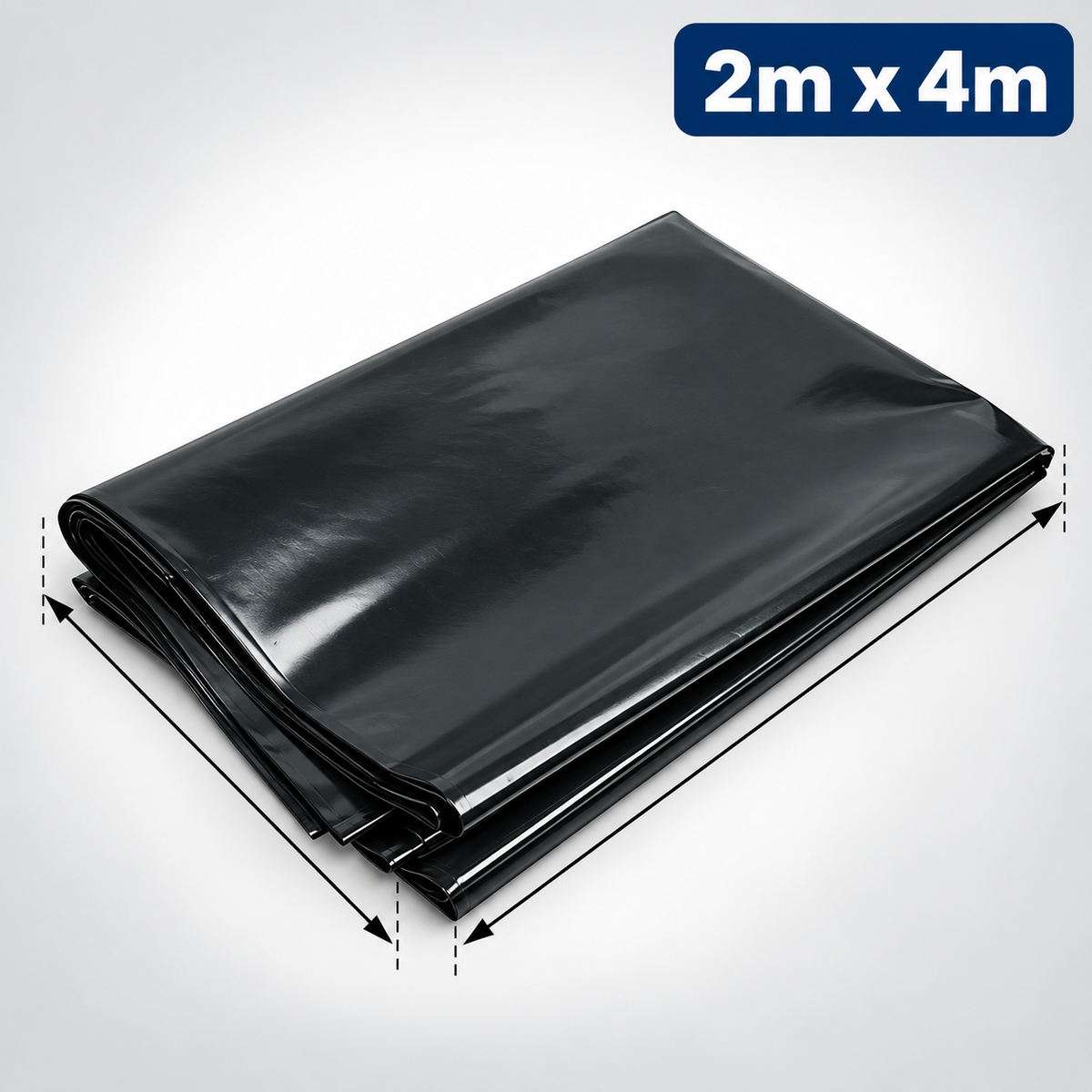 Damp Proof Membrane DPM Black Polythene Sheeting Roll 4m Wide 300MU Visqueen