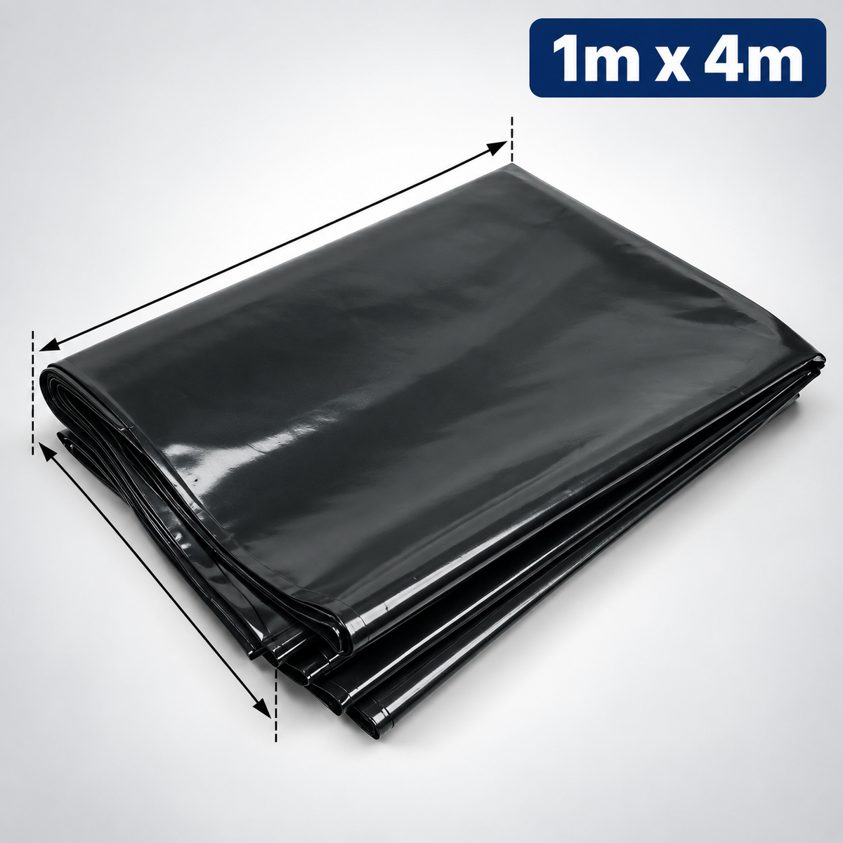 Damp Proof Membrane DPM Black Polythene Sheeting Roll 4m Wide 300MU Visqueen