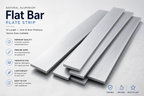 Aluminium Flat Bar Plate 1 Metre Thick Strip Various Sizes 2mm 3mm