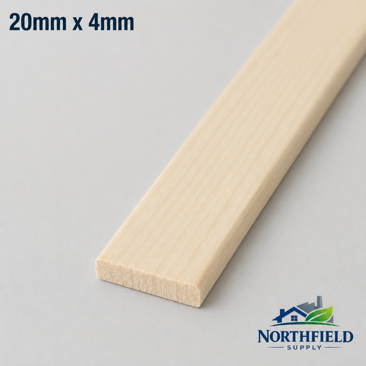 Pine Flat Trim 1m Wooden Moulding Beading Panel Edge Strip Skirting Cover