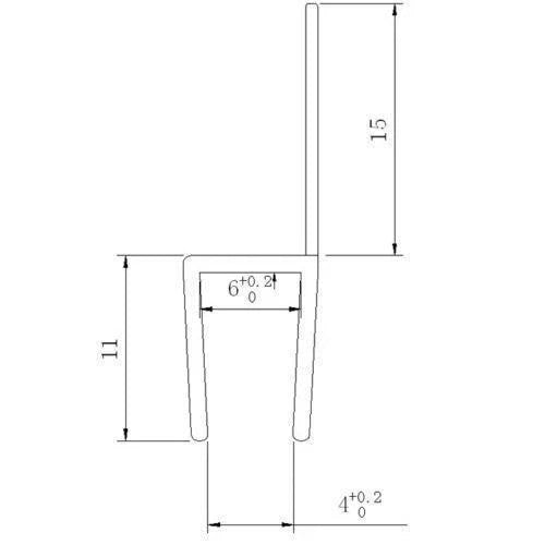 Shower Screen Rubber Bath Seal Door Strip Glass 4 -10mm Gap 7-23mm 900mm Long UK