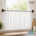 Extendable Cafe Rod 40-180cm Net Voile Curtain Pole Self Adhesive Window Bar