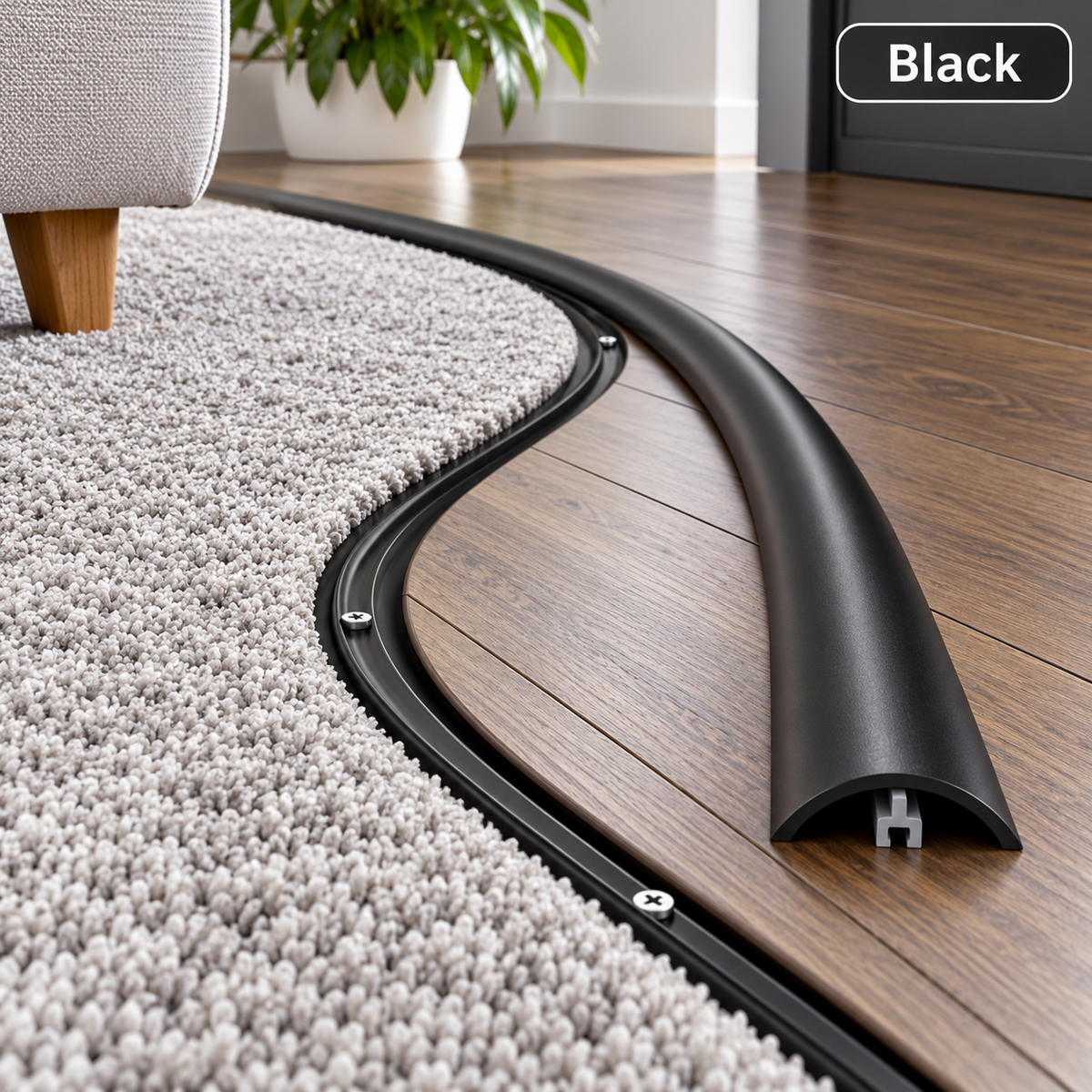 Flexible Flooring Profile Floor Transition Strip Threshold Trim 3m Long