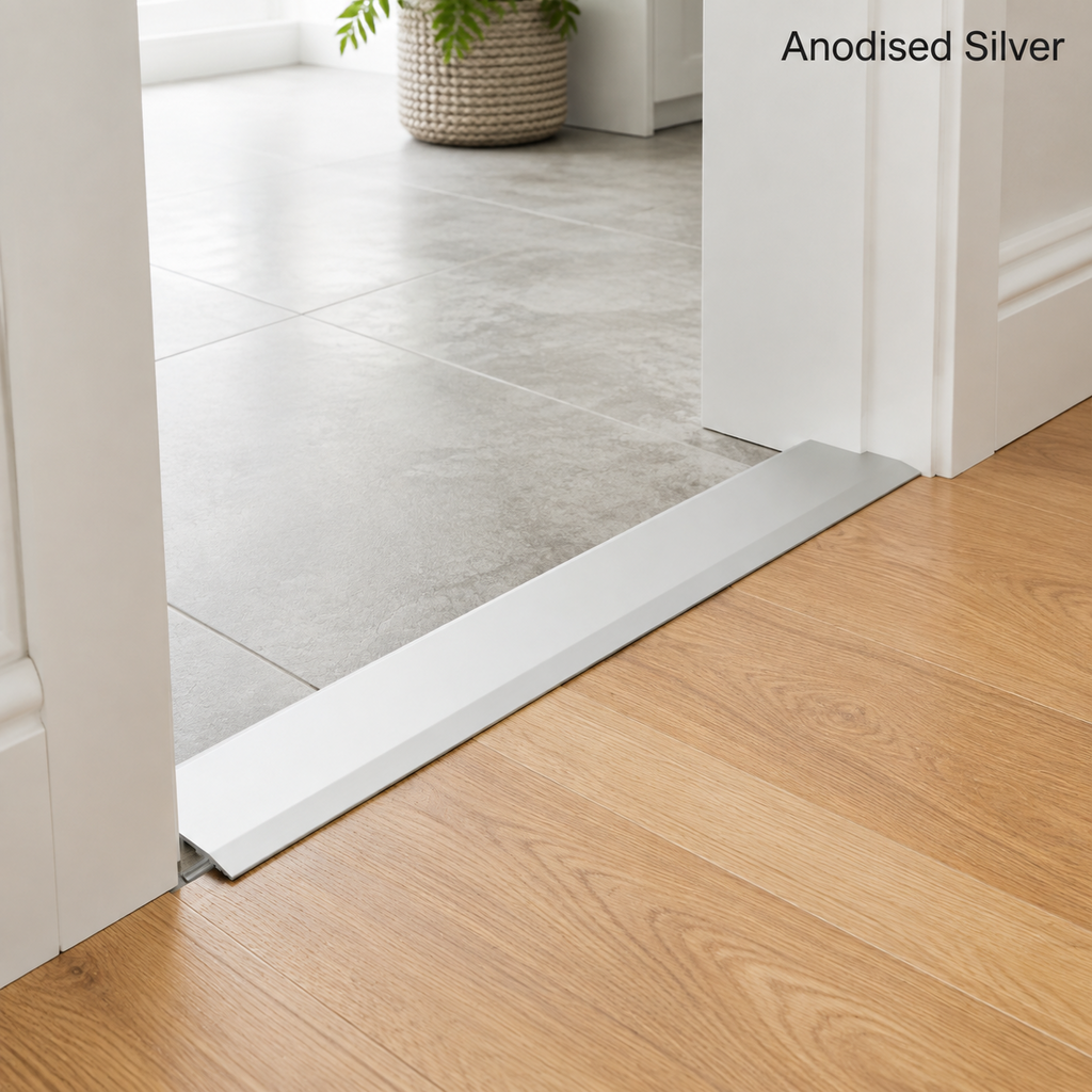 Aluminium T Bar Door Threshold Trim 2.5M Floor Transition Tile Laminate Profile