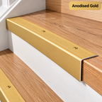 Aluminium Anti Slip Stair Nosing 35x35mm Step Edge 2.7M Edging Trim Safety A41