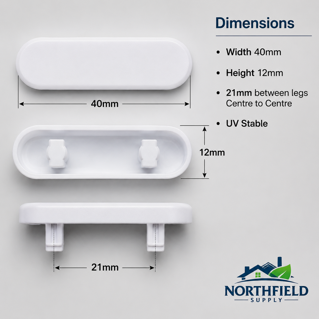 uPVC Window Door Face Drain Caps Double Glazing Drainage Cover Caps PVC