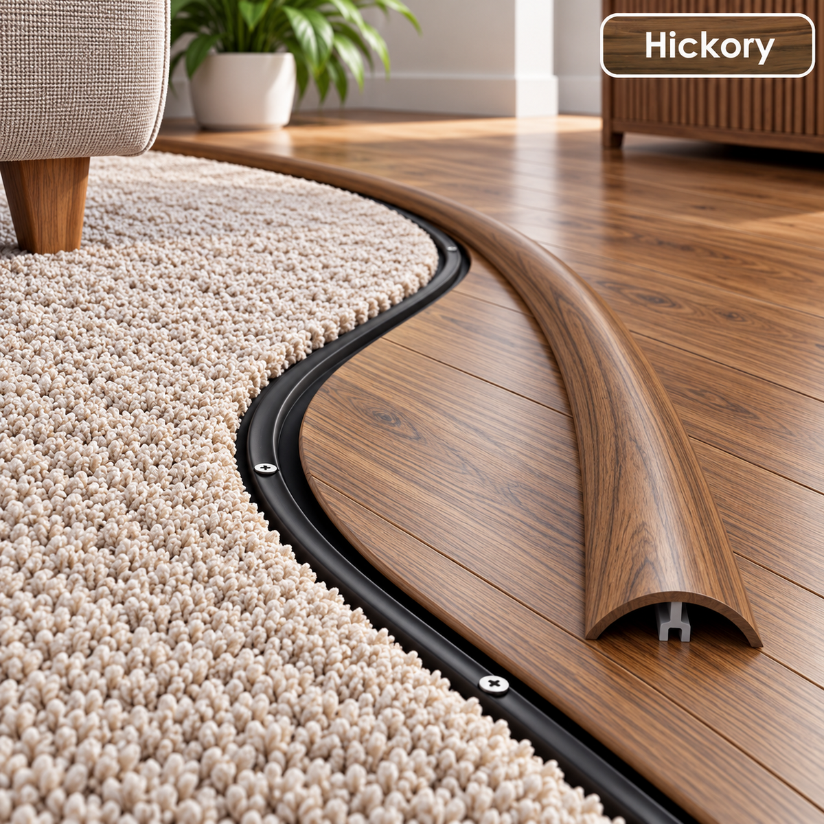 Flexible Flooring Profile Floor Transition Strip Threshold Trim 3m Long