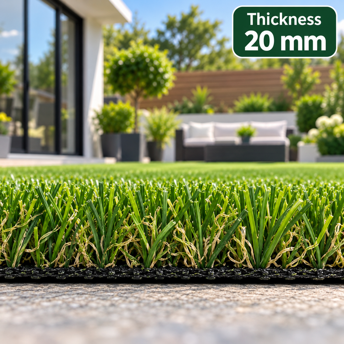 Artificial Grass Astro Turf Fake Lawn 7mm 20mm 30mm 35mm 40mm Garden 6 Widths