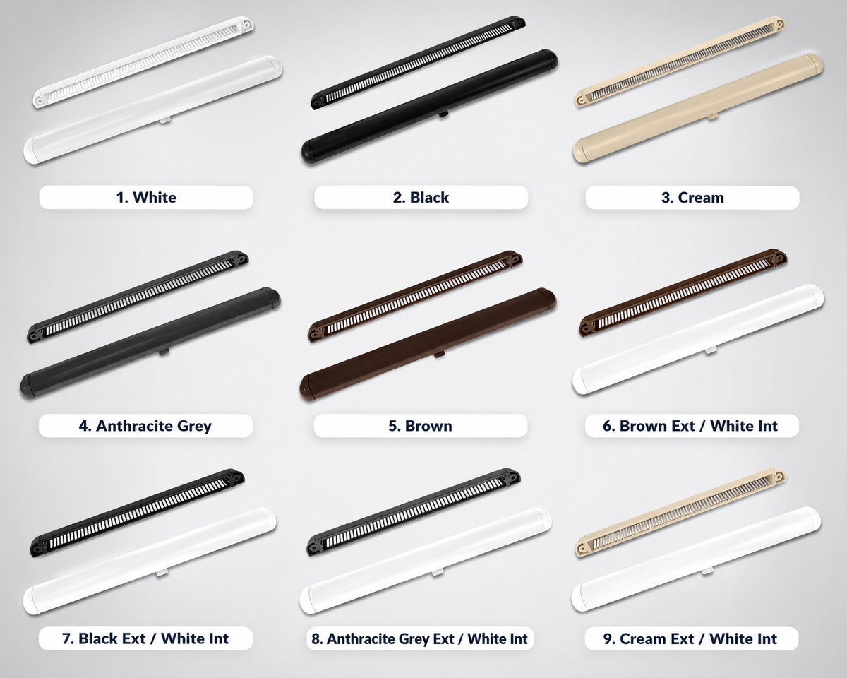 Trickle Vents for UPVC Windows Premium Slot Vent Window Ventilation 300-400mm